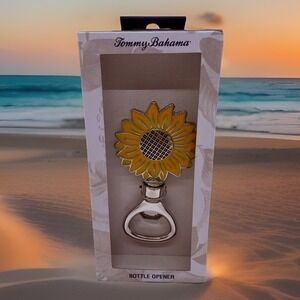 Tommy‎ Bahama Yellow Sunflower  Metal Bottle Opener- Island Bar, Floral, Tropic